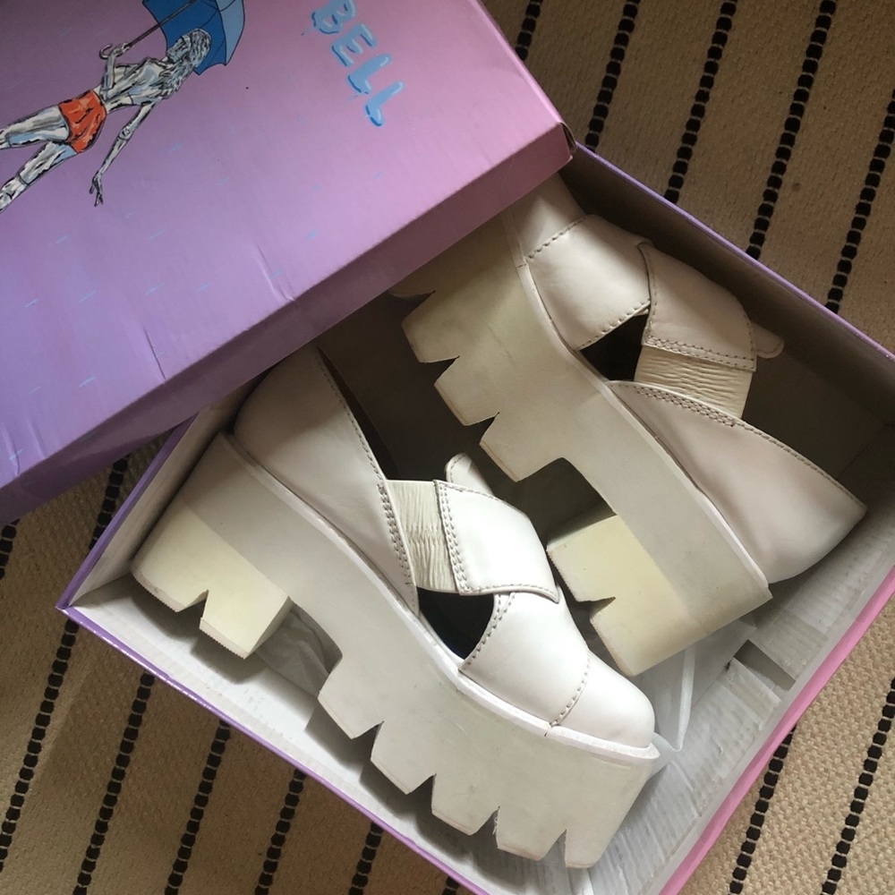 Jeffrey Campbell White Platform Shoes